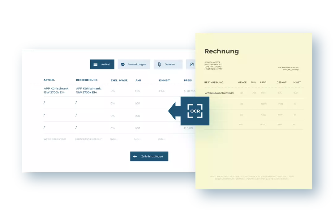 Eingangsrechnungen in Robaws – OCR-Erkennung und Verarbeitung